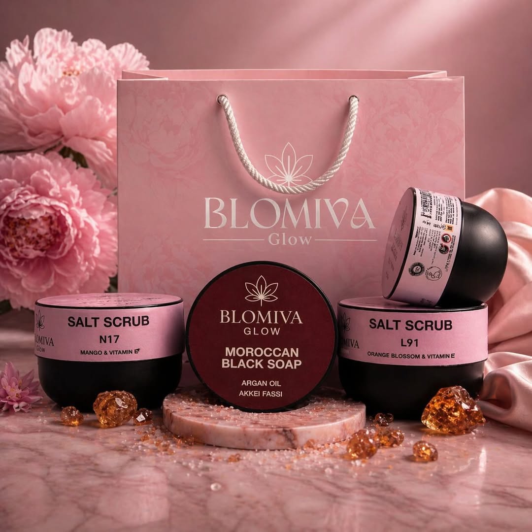Blomiva Glow ✨✨ المميزات-✨يقشر البشرة بلطف ويزيل الجلد الميت✨يرطب بعمق بفضل الزيوت الطبيعية وفيت